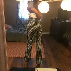 Plaid / gringham pants size small